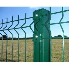 Cerca de jardim moderna com design de esgrima de malha premium