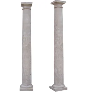 High quality garden decor sand/marble  stone column