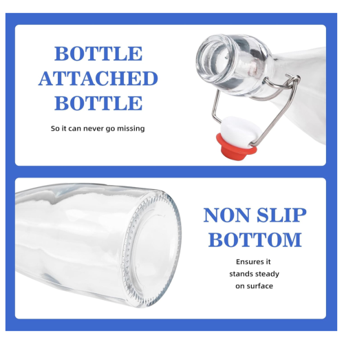 Garrafas de cerveja premium 10 de vidro com focas herméticas