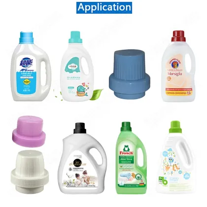 Automatic Four Wheels Clamping Laundry Detergent Barrel Capping Machine HYXG-4C-B