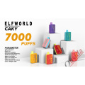 Оптовые эльфы World Caky 7000 Puffs Одноразовое устройство