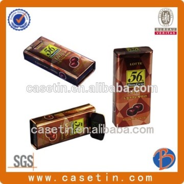 rectangular chocolate tin box