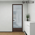 Puerta interior moderna de vidrio texturizado de un solo panel