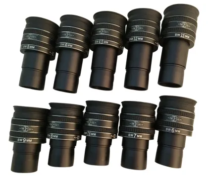 SWA 1.25" Plossl Eyepiece Set for TMB Telescopes - 2.5mm to 5mm Focal Lengths