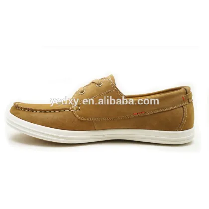 comfortable and fashionable custom making facotry direct men leather boat shoes