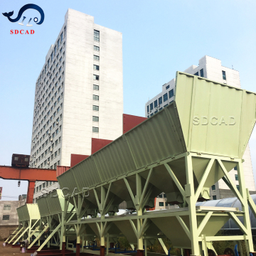 Customizable 3 Bin Stationary Aggregate Batching Plant with Dosing System
