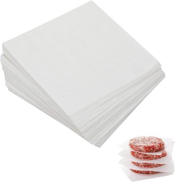 Squares Kertas Keranjang Patty Hamburger Kecil - Kertas Penaik Nonstick Precut