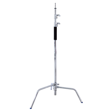 Επαγγελματικό στούντιο 40 ιντσών Master C-stand με συρόμενο πόδι σε ασήμι: Εξοπλισμός φωτογραφίας υψηλής ποιότητας για επαγγελματίες