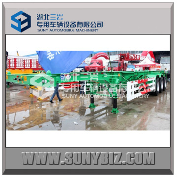 3 axle skeleton semi trailer container transport semi trailer semi boat trailer for sale