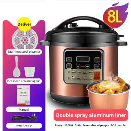 2022 8L 1300W Commercial Pressure Cooker - Electronic Digital Pressure Pot Cooker
