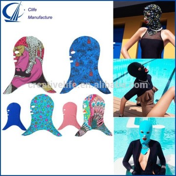 Full Face Swim Mask Facekini Face Kini Outdoor UV Sun Protection Swim Cap Pool Mask