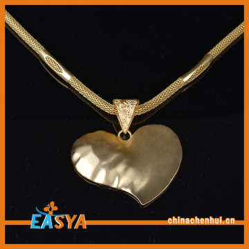 Gold Chain Gold Necklace Gold Heart Pendant Necklace