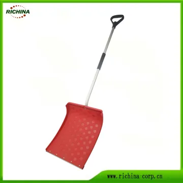 Snow Shovel Pusher with Durable Metal Edge