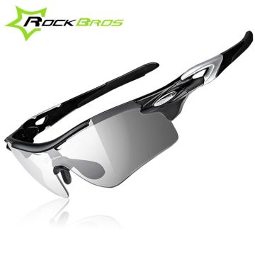 ROCKBROS Polarized sports Climbing cycling fishing glasses UV400 Protective Sunglasses with Transparent Photochromic Lens