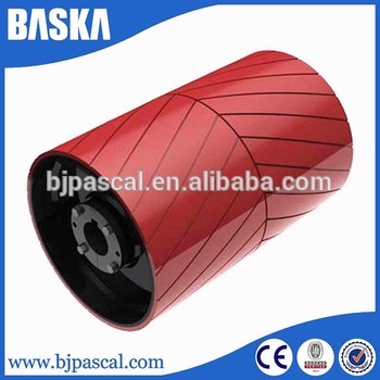 belt conveyor industrial conveyor belt drum pulley for grit