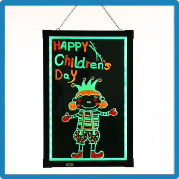 High quality led writing board 90 flashing modes led advertising board with remote control