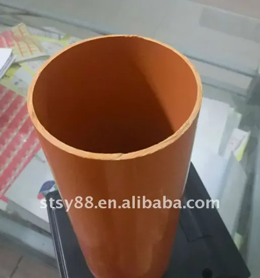 orange CPVC pipe for threading electric wire and cable