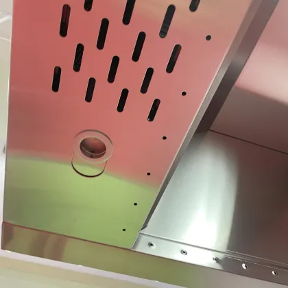 Commercial Stainless Steel Island-Style Exhaust Hood with Light and Fresh Air System