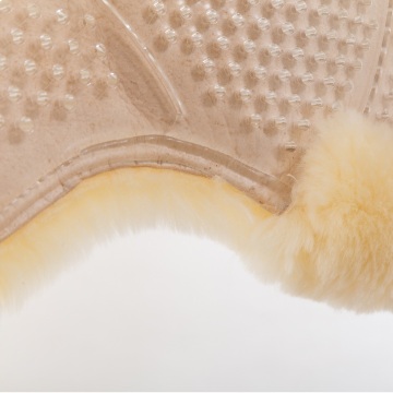 Transparent gel pad with complete original sheepskin-Large