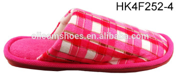 Lady Winter Cotton Fabric Bedroom Slipper Shoes Warm Soft Competitive Price Indoor Slipper