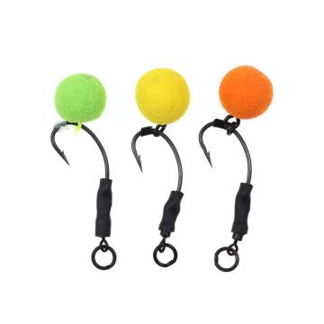 High Carbon Steel Curved Shank Gripper Carp Fishing Hooks with Coated Barbed Hooks for Wholesale