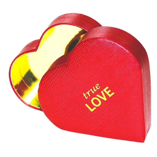 Customized Logo Printed Heart shape box