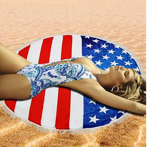 flag beach towel