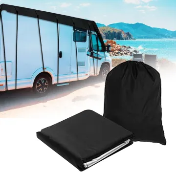Universal Fit sun uv proof waterproof tailored polyester oxford 210d camper rv caravan motorhome roof top protection cover