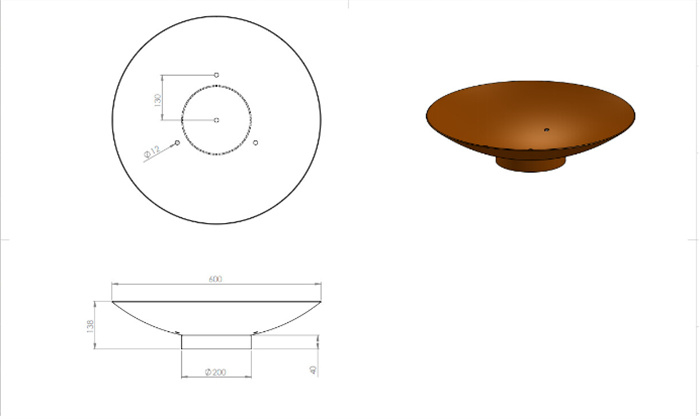 Corten Steel Fire Pit