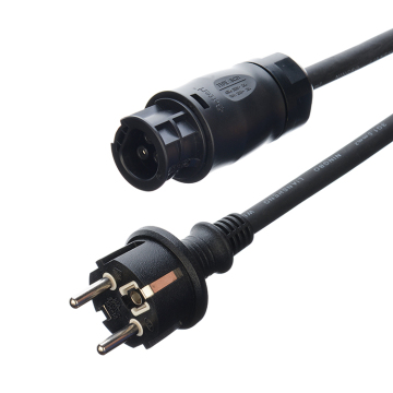 AC Power Cord Rubber Cable H07RN-F Schuko Plug IP44 with Betteri BC01 IP68 Connector for Solar Panel Inverter