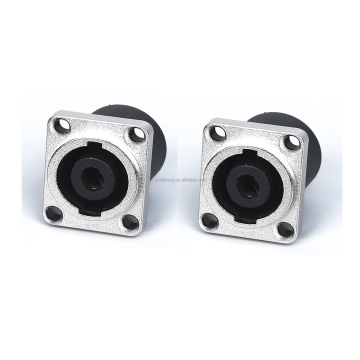 8-Pin Speakon XLR Male Panel Mount Speaker Socket with Zinc Plated Shell - G Series NL8 Connector