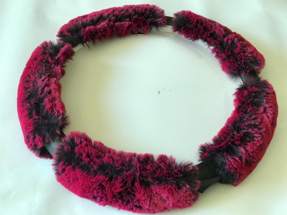 long plush steering wheel cover