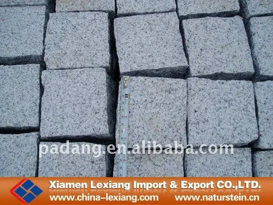 White mosaic paving stone