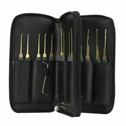 24pcs Lock Pick Set - Locksmith Tools & Practice Supplies