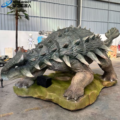 Animatronik Dinosaurus Realistis 5m Ankylosaurus