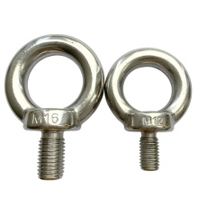 Screws and locking round eyebolts