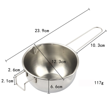 Candle Warmer Wax Melter Stainless Steel Melt Pot with Handle for Chocolate Butter Oil and Scented Cheese