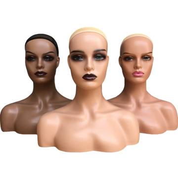 European and American Style Wig Display Model Head - African Deep Flesh Color