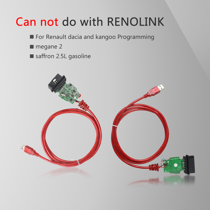 Renolink V1.87 OBD2 forRenault ECU Programmer V1.52 CD Software Key Coding UCH Matching Dashboard Coding ECU Resetting Functions