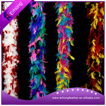 Factory Wholesale Colorful Chandelle Feather Boas