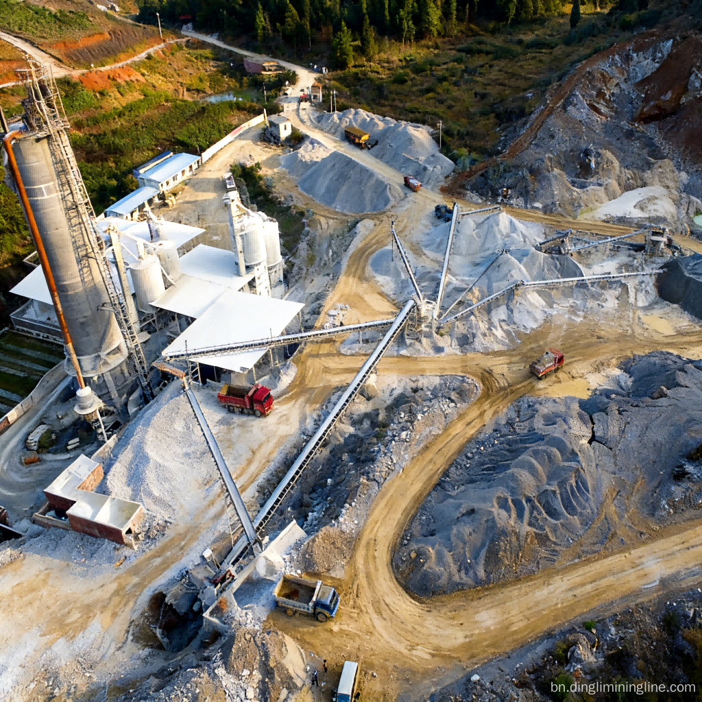 200 TPH ক্যালসিয়াম কার্বনেট উৎপাদন লাইন