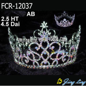 wholesale AB Rhinestone Full Round Pageant Crowns