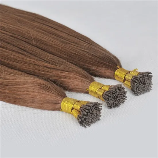 Unprocessed 100% human hair extension Indian human brazilian I tip hair extension 100g