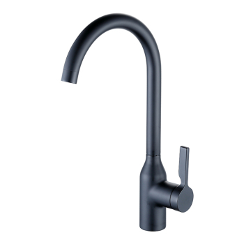 Black One Hole Kitchen Faucet - Lavello a colori Elegante rubinetto del bagno europeo opaco