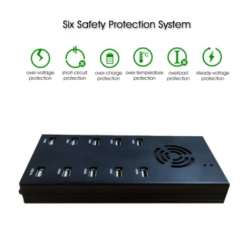 Industrial Multiport USB 2.0 Hub Batteriladdare