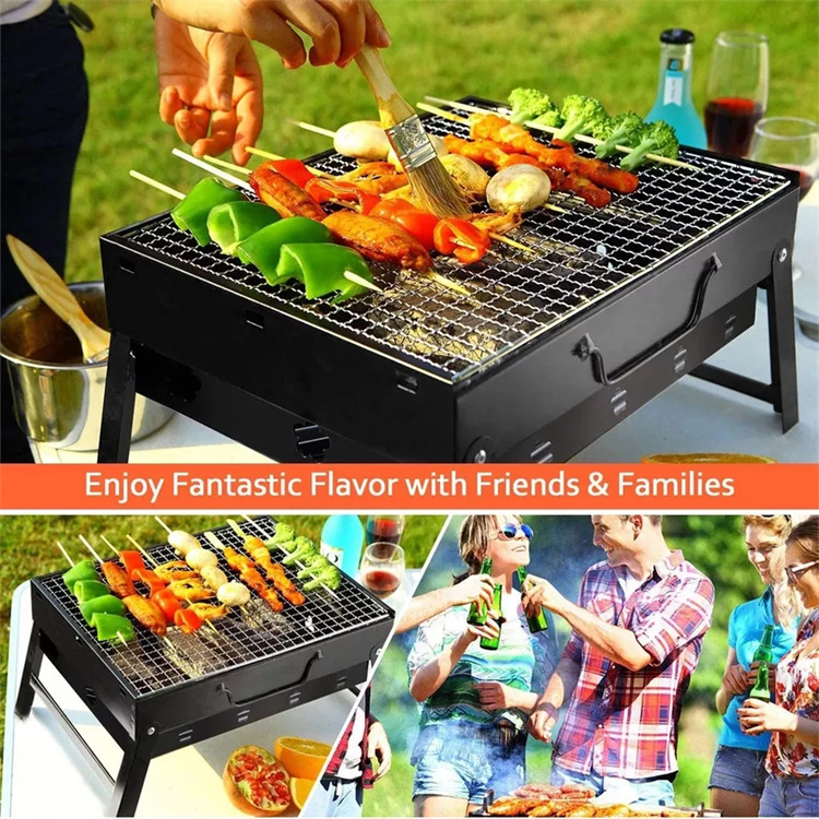 Grillades de barbecue portables en acier inoxydable