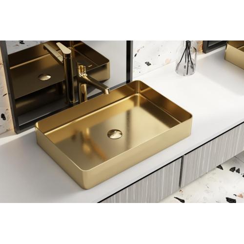 Stainless Steel Handmade Golden Bathroom Wash Baisn