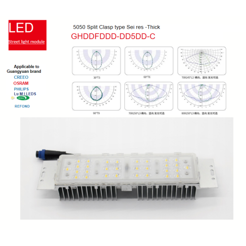 LED module 5050 Split Clasp LED Street Light module Supplier