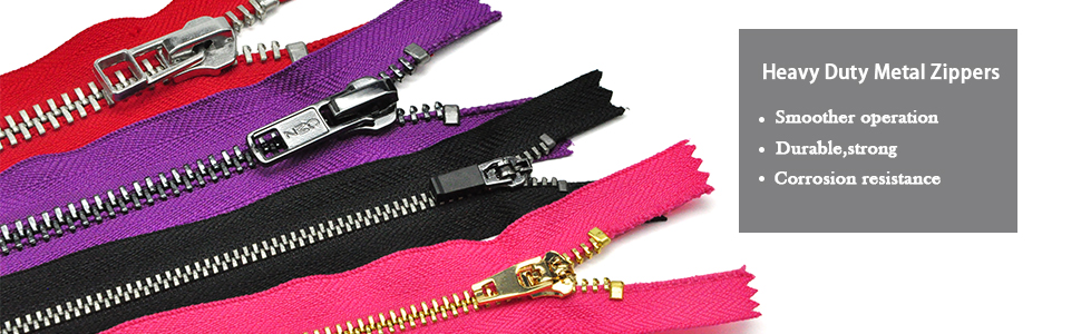 heavy Duty Metal Zippers