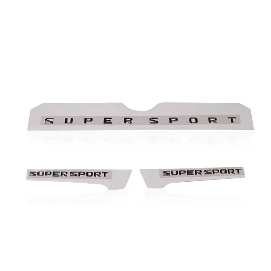 MAICTOP Fashion Silver Car Decoration Badge Emblem Sticker for LX570 2018 Rear Boot